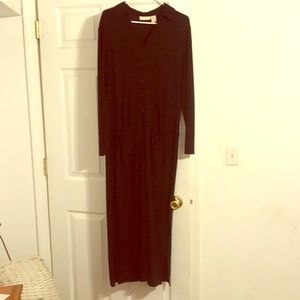 JJill black polyester dress size L
